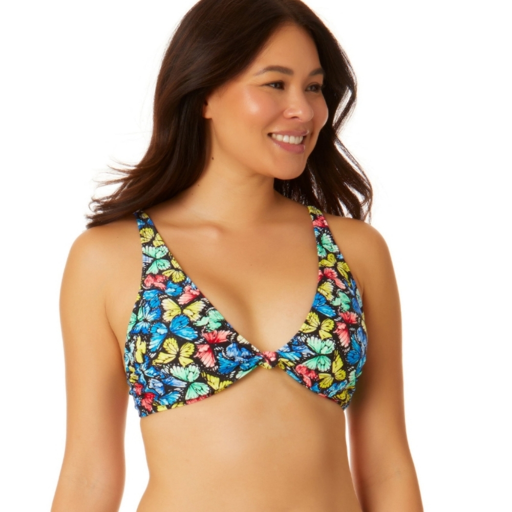 Juniors Butterfly Knot Bikini Top with Adjustable Straps